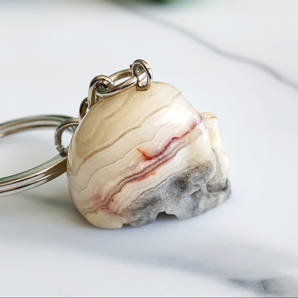 ❌SOLD❌Skull Keychain | Minerals Skull - Picture 2 of 8